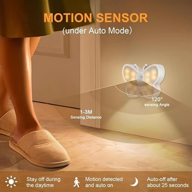 1PC intelligent human body sensor light rechargeable electromagnetic suction wireless sensor corridor aisle staircase wall-mounted night light