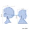 HX6F Afro Female/Male for Head Tray Epoxy Resin Mold Serving Board Silicone Mould DIY Crafts Decorations Ornaments To