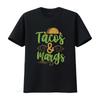 Футболка Tacos and Margs винтажная стираная эластичная универсальная унисекс дышащая мужская мягкая с принтом удобная слегка стильная