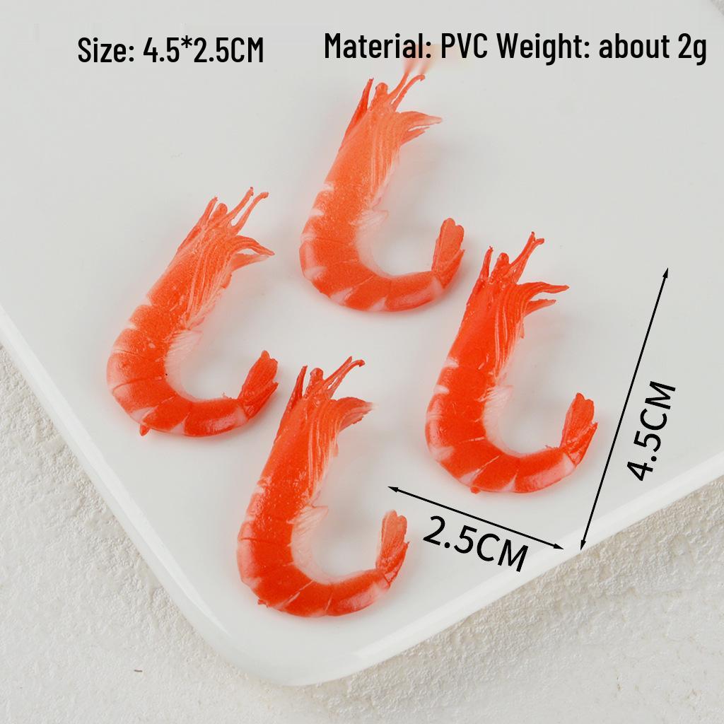Shrimp Simulation Food Model: Toy Ornament & Teaching Aid