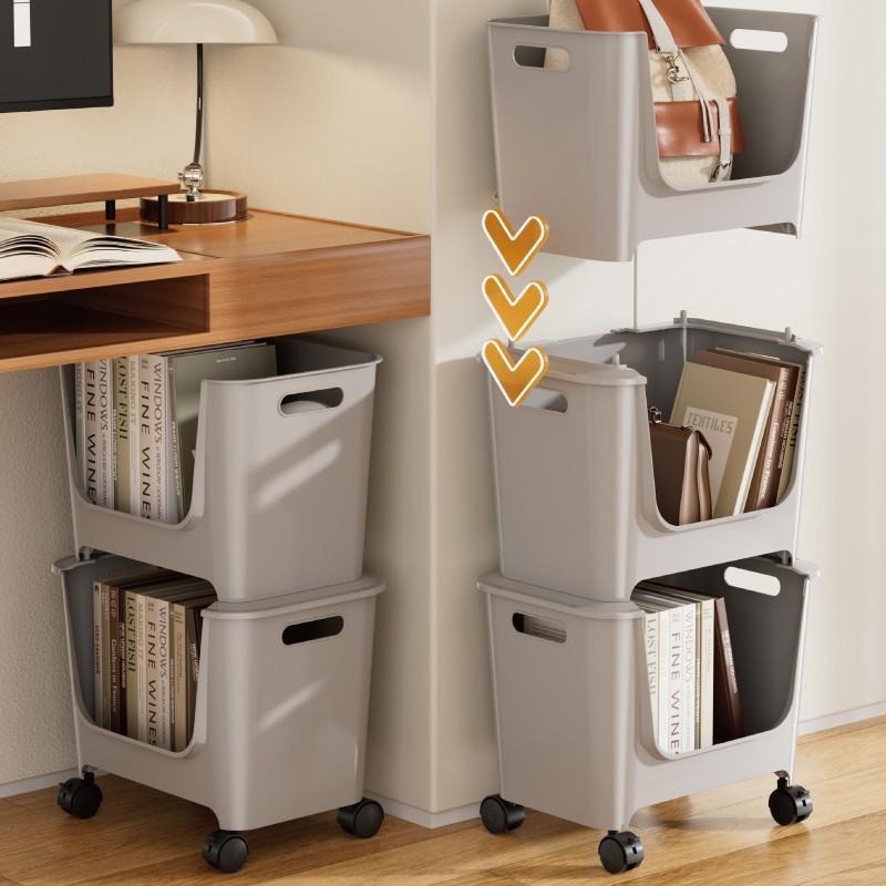 Многоярусные штабелируемые полки для хранения: Органайзер под стол на колесиках для закусок, напитков, игрушек и многого другого