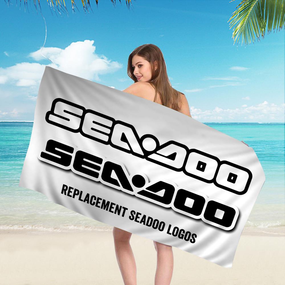 S-Sea D-Doo Seadoo Микрофибра Пляжное полотенце Впитывающее Быстросохнущее Мягкое Йога Плавание Курорт Альпинизм Полотенце