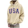 Men's Loose Printed Hooded Sweatshirt Men's Casual Fashion Sports Sweatshirt