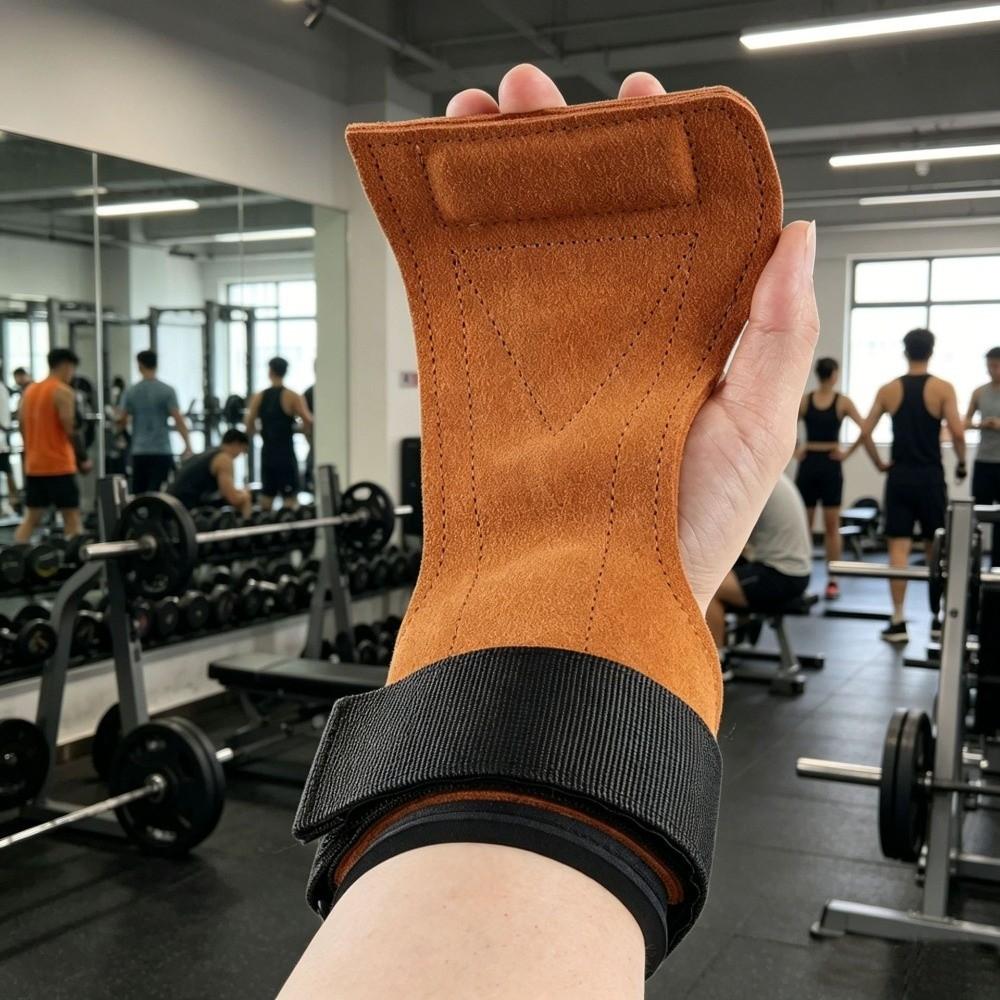 Cowhide Deadlift Booster Belt Anti-Slip Surface Gym Lifting Grip Strap Gym Fitness Workouts