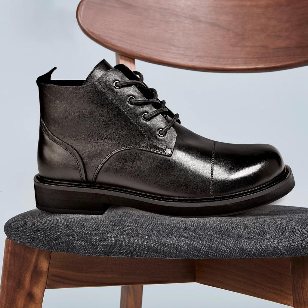 Ботинки Martin мужские кожаные британские повседневные кожаные туфли деловая помощь мужские большие кожаные ботинки мягкие подошвы короткие ботинки