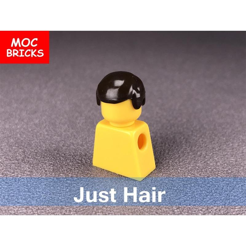 10 шт./лот Детали MOC Мужские прически для мини-кукол 4 см Совместимы с фигурками основных брендов Строительные блоки Игрушки