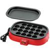 HOME SWAN Detachable Electric Takoyaki Machine with Flat Press Red SNT-80 330×255×80