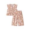 Mini Balabala Girls' Summer Vest & Cropped Pants Set
