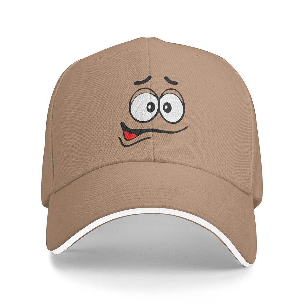 Custom Punk Unisex Cartoon Chocolate Red Candy Face Baseball Cap Adult Adjustable Dad Hat Unisex WoUnisex Sports Snapback Hats