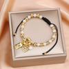 New Trend Crown Star Theme Zircon Bracelet Venezuela Flag Cross Pearl Chain Bracelet Fashion for Woman Girl Daily Wear Jewelry