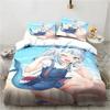 Kawaii Gawr Gura Cute Girl My Angle King Twin Double Child Bedding Collection Microfiber Or Polyester 3D Print Anime Duvet Cover Collection