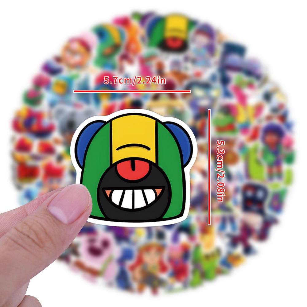 Мультяшные граффити-наклейки Brawl Stars: 50-110 Водонепроницаемые для DIY, для чашек и чемоданов