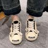 Open Smile Half Tray Bag Head Little White Canvas Shoes Women's 2024 Summer New Versatile Thick-soled Lazy Casual Cool Slippers
