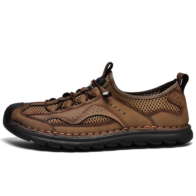 Мужская повседневная обувь с дышащей сеткой, мужские лоферы, удобная обувь для вождения, мокасины, мужская обувь на плоской подошве