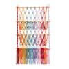 [S.T.S.G] Гамак-сетка для хранения мягких игрушек с 3 ярусами, Стильная сшитая сетка-органайзер, Настенный, Милый декор (радуга)