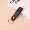 Креативный минималистичный брелок из ПУ кожи: Однотонный автомобильный кулон против потери и аксессуар для сумки