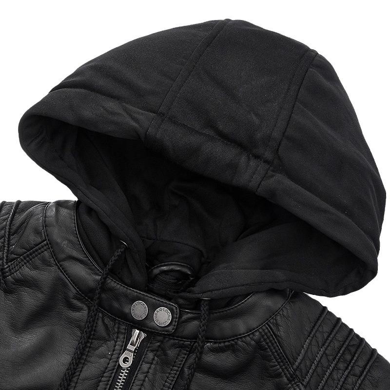 Long Sleeve Men's Leather Jacket PU Leather Jacket Men's Leather Jacket Men's Jacket Motorcycle Jacket