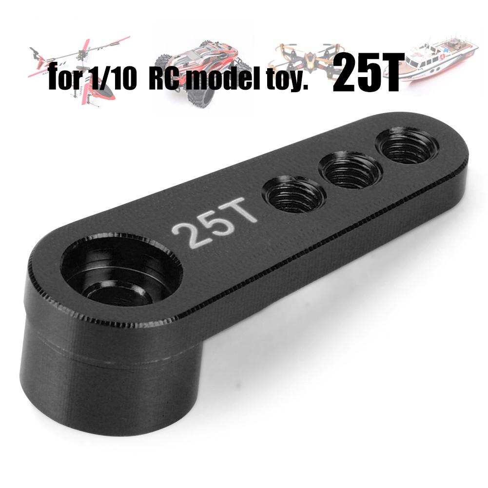 Aluminum Alloy RC Steering Servo Half Arm Horn 28.5mm 25T for 1/10 Truck (Blue)