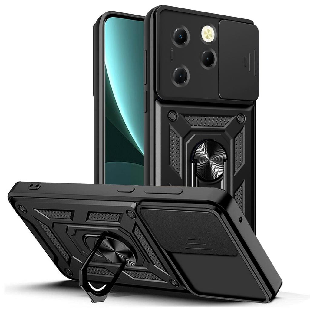 Защитный чехол для камеры Infinix Hot 40 Pro 40i 30 30i Hot 20 Play 12 11S NFC INFINIX Zero 30 5G Armor Hybrid Ring, задняя крышка