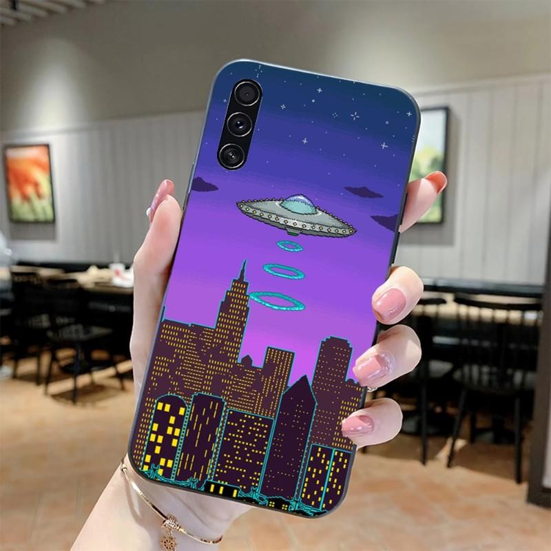 Арт Пиксельная Эстетика Чехол для Телефона Для Realme GT 2 9i 8i 7i Pro X50 X2 C35 C21 C20 C11 C3 Мягкий Черный Чехол для Телефона