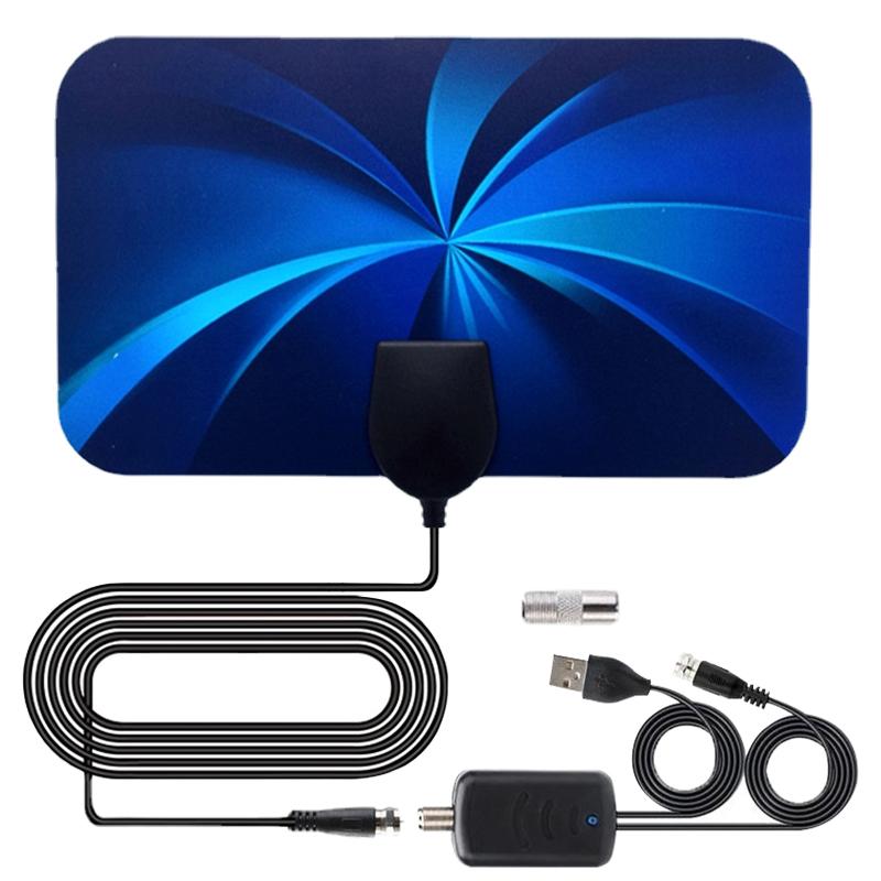 Dvb-t2 Digital Antenna 3600 Miles Indoor 4K Tv Ground Signal Receiving Antenna Hd Vhf Uhf With