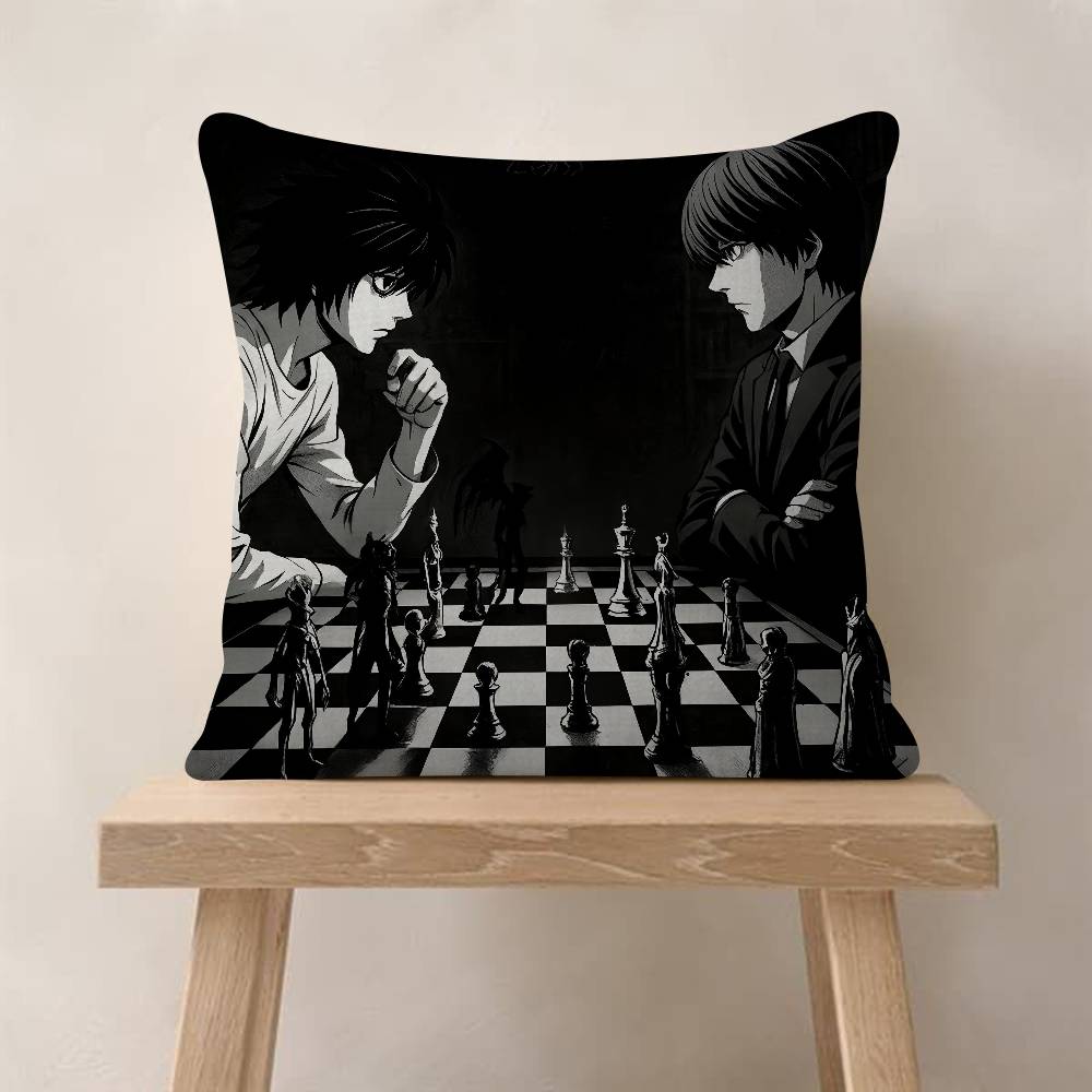 Anime DDeath NNote Japan Cartoon Pillow Cover Sofa Cushion Cover Home Room Decoration Children Gift