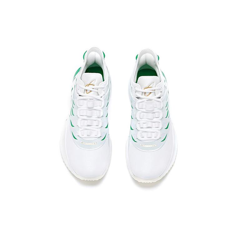 Anta Баскетбольные кроссовки Gordon Hayward GH1 с нескользящей подошвой и амортизацией, низкие, мужские, Бело-зеленые 112011103-4