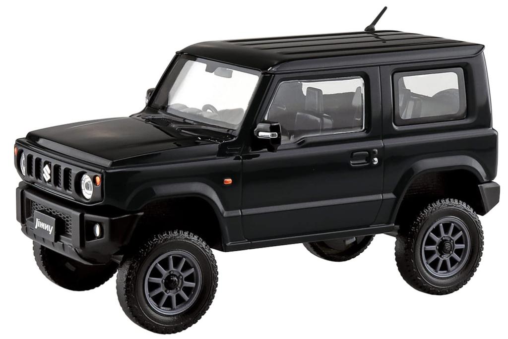 Aoshima Bunka Kyozai The Snap Kit Series Suzuki Jimny Custom Wheels Black Pearl Plastic Model Co., Ltd. (АОСИМА) 1/32 (Голубоватый 3) Предварительно окрашенный №
