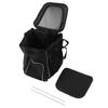 Dog Bike Basket Waterproof Breathable Removable Dog Carrier Backpack for Outdoor Travel Black