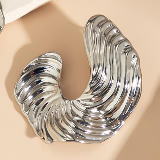 1 пара женских ушей неправильной формы, увеличенные шпильки с гальваническим покрытием, противоскользящие легкие уши