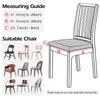 Waterproof Chair Seat Cover Stretch Dining Chair Upholstery Cheap Washable Chair Seat Covers For Hotel Kitchen Home Decor