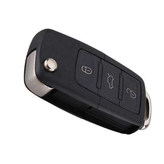 Складной 3-кнопочный чехол-брелок с дистанционным управлением для Bora Passat Golf Polo Jetta