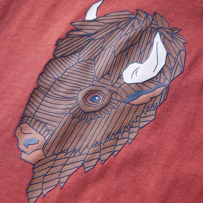 Детская футболка с длинным рукавом обожженно-красного цвета 92/104/116/128/140