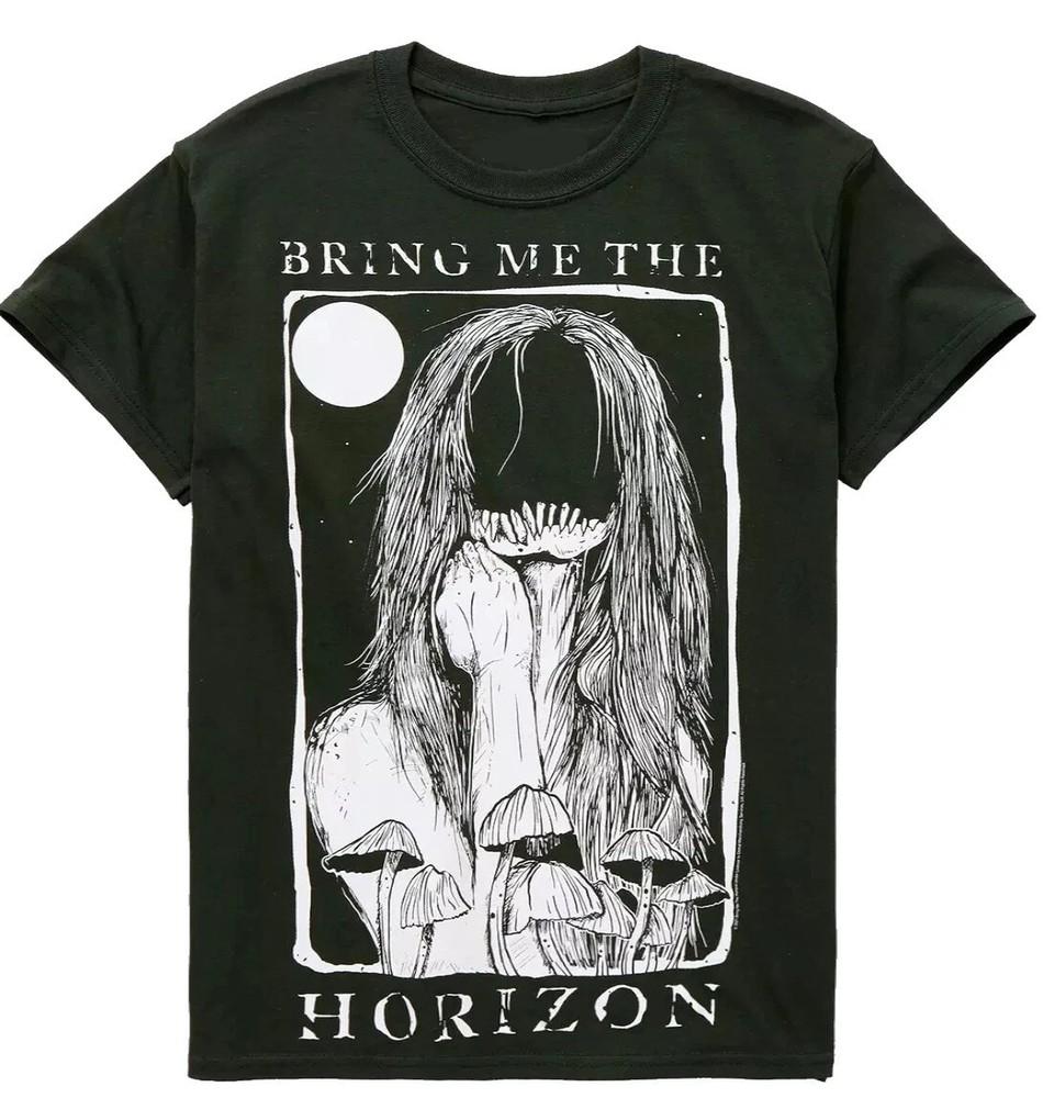 RARE! Bring Me The Horizon Mens T-shirt - BMTH Faceless / Mushrooms - Band Tees Unisex T-Shirt