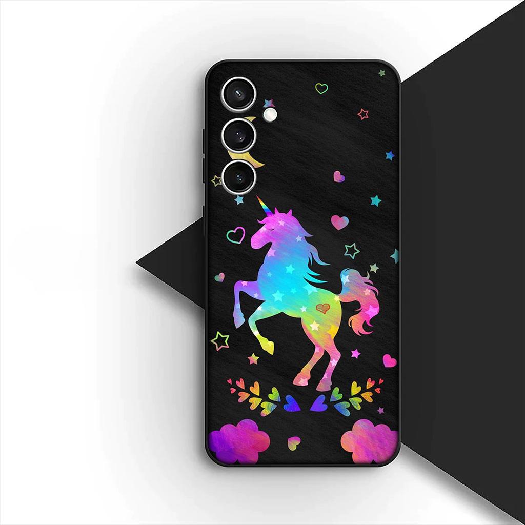 Cover for Apple iPhone 17 16 14 15 Plus Pro Max 16E ProMax + 15Plus 15+ 16+ Casing Silicone Phone Case Unicorn Horse Wallpaper