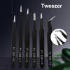6Pcs High Toughness Different Specifications Tweezers Stainless Steel Anti-static ESD Electronic Repair Tweezers Maintenance Tool