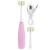3-сторонняя детская электрическая зубная щетка Sonic Intelligent USB перезаряжаемая чистка зубов инструмент розовый