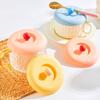Silicone Cup Lid with Spoon Holder Heat Resistant Dust Cover Universal Round Water Cup Seal for Coffee Cup