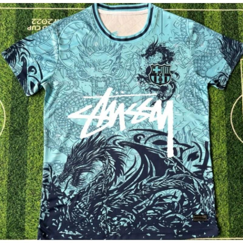 Stussy Signature Soccer Jersey Retro Brazil Argentina Portugal Football Training Shirt Men Women Short Sleeve