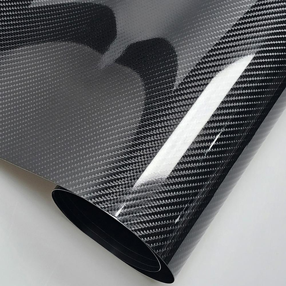 High Gloss Carbon Fiber Vinyl Film 50x30CM Car Interior Sticker  for Car Motorcycle DIY