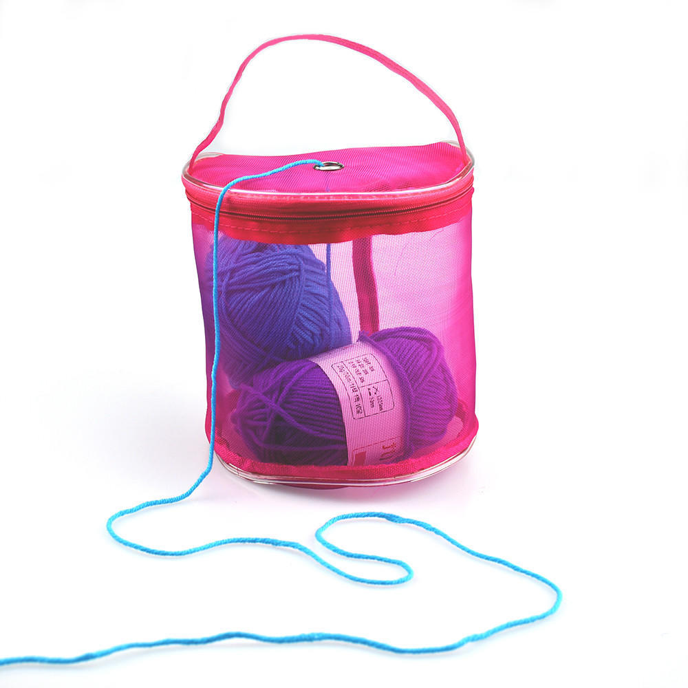New Mesh Bag Lightweight Portable Yarn Crochet Thread Storage Organizer Tote