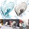 Soap Dish Holder Leaf-Shape Self Draining Soap Bar Holder No Punched Soap Rack