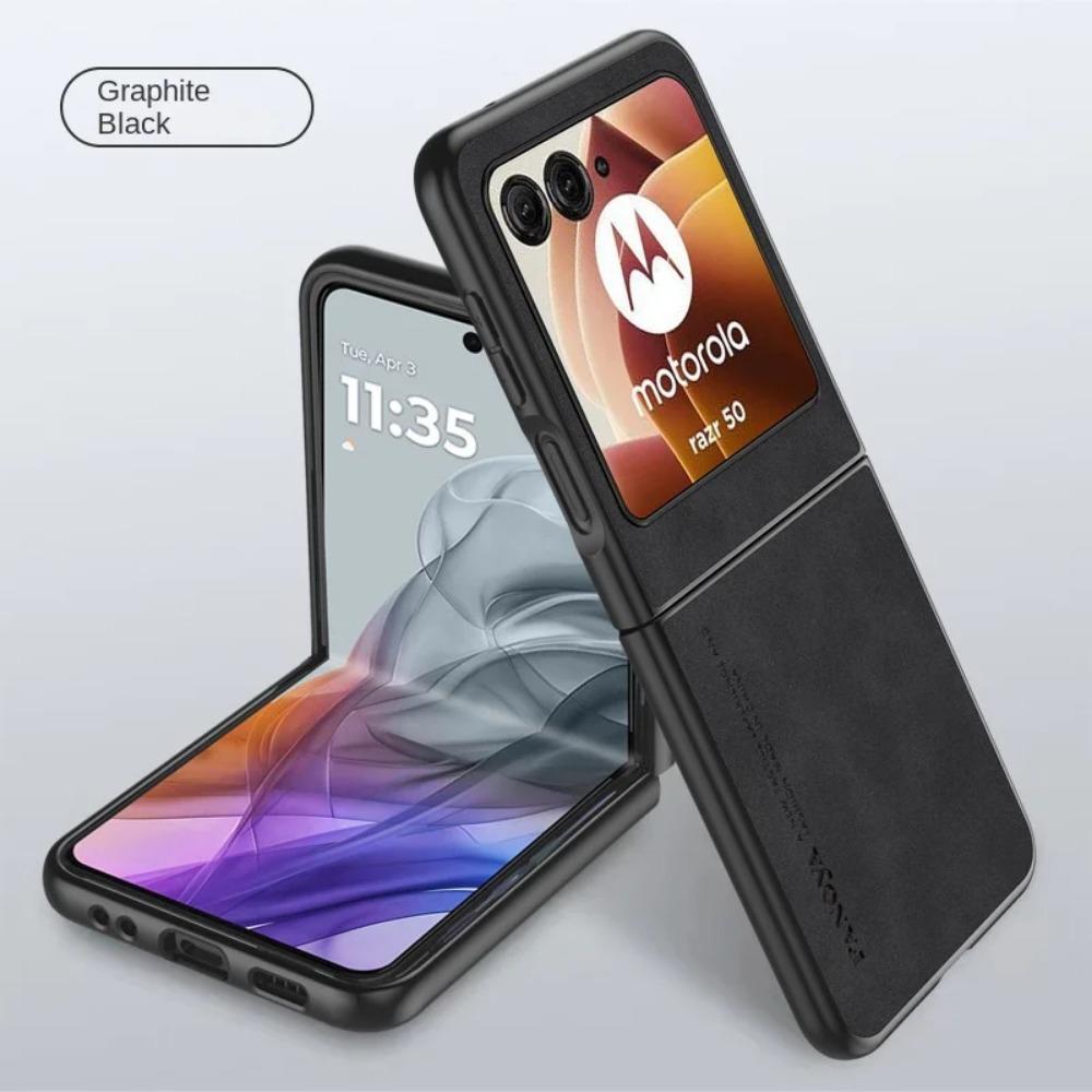 Роскошный чехол из искусственной кожи овчины для Motorola Razr 50 Ultra Moto Razr50 50 Ultra Razr 40 2023, противоударный жесткий пластиковый чехол для телефона