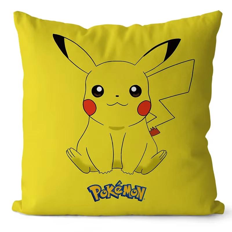 Pokemon Pikachu Cartoon Anime Pillow Covers Decorative Home Doublesided Print Square Pillow Bedroom Room Decoration Pillowcase