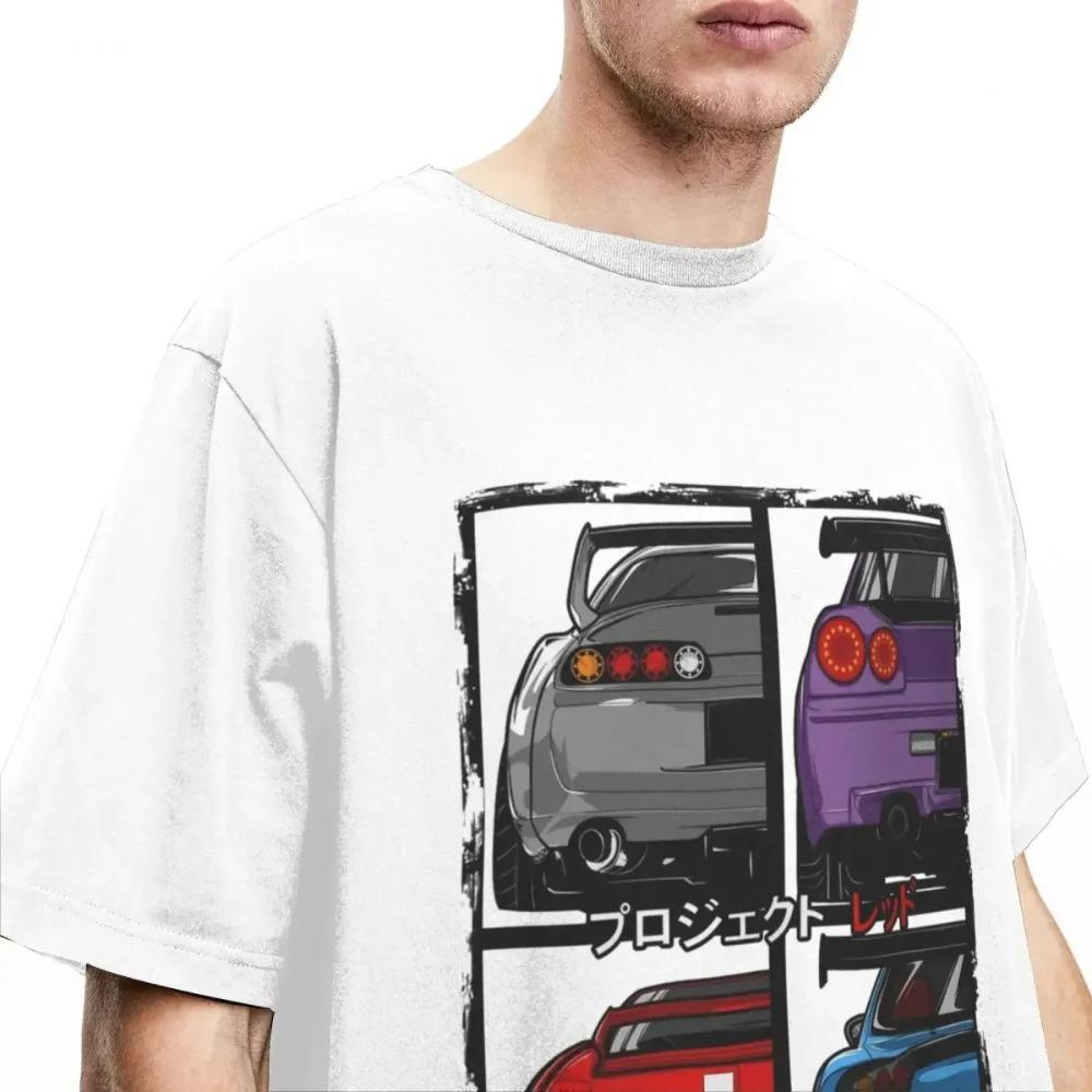JDM R34 NSX FD3S RX7 Skyline GTR для мужчин женщин футболка GT-R одежда для спортивных автомобилей футболка футболки подарок одежда