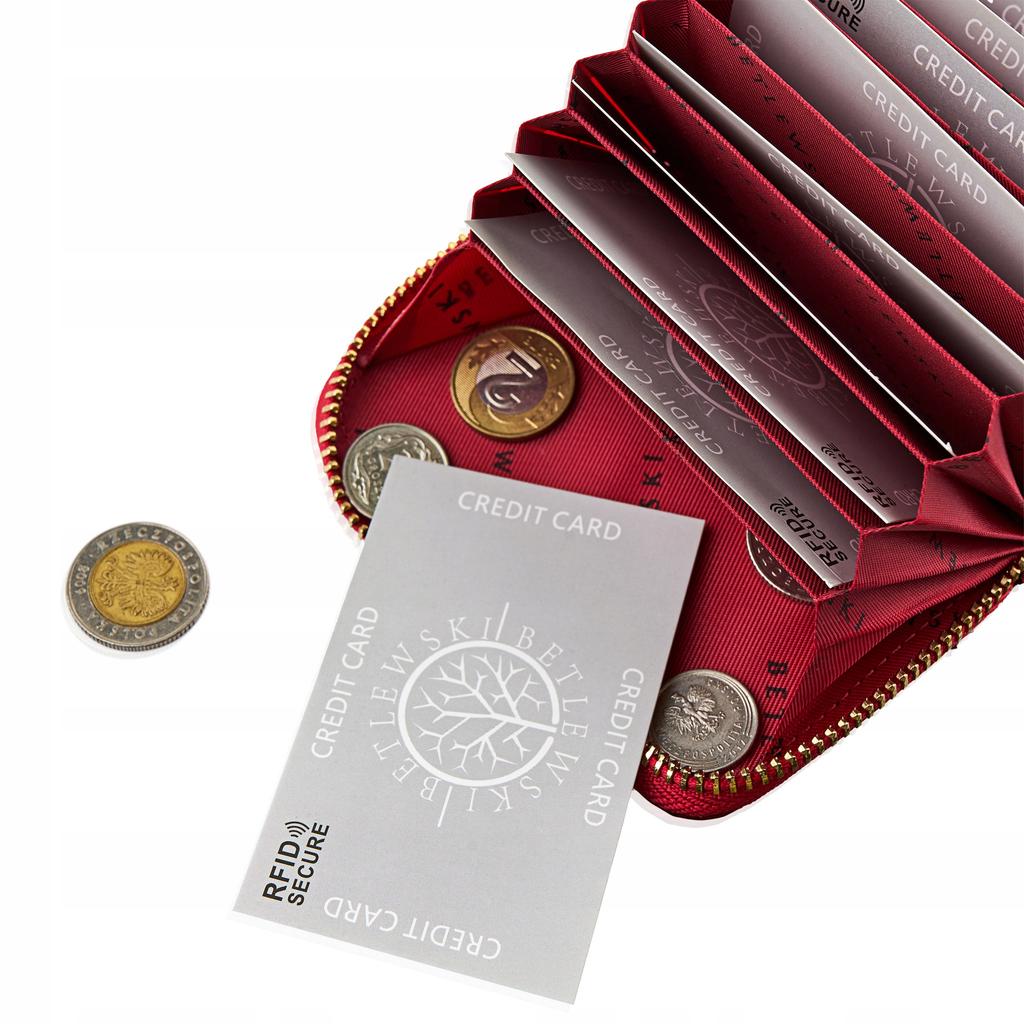 BPD-VS-1044 RED Women' SHINY Wallet +CERTIFICATE