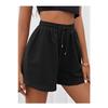 Women's Black Shorts Comfortable Wear Seasonal Shorts