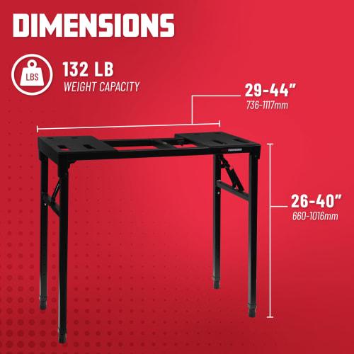 GATOR Frameworks Keyboard Stand with Level, GFW-UTILITY-TBL (Weight Capacity: 60kg)