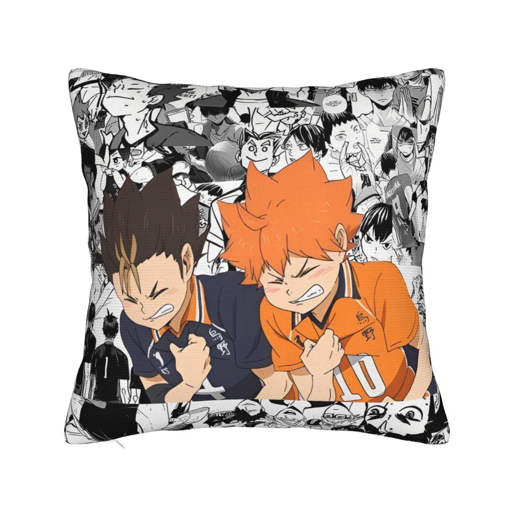 Haikyuu Квадратные Наволочки Волейбол Манга Чехол для Подушки Креативный Полиэстер Декор Наволочка для Дома 18x18