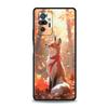 Чехол для телефона Cover для Redmi 14C 10C Note 15 14 13 12 10 11 Pro Plus K40 5G Мягкий ТПУ Ударопрочный Fundas Оболочка Милое Животное Лиса Capas